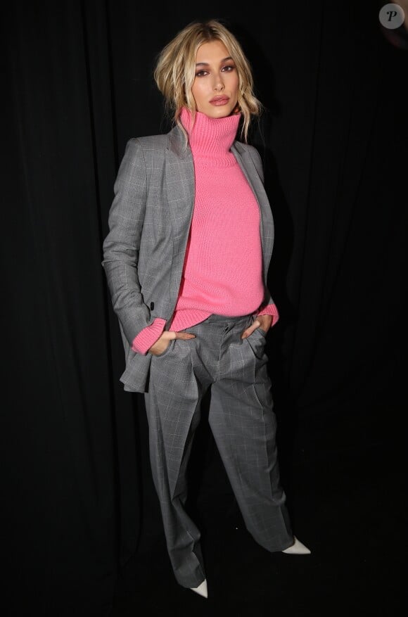 Hailey Baldwin Bieber - Les célébrités assistent au défilé de mode Zadig&Voltaire lors de la Fashion Week à New York, le 11 février 2019.