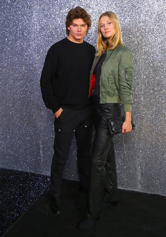 Toni Garrn et Jordan Barrett - Les célébrités assistent au défilé de mode Zadig&Voltaire lors de la Fashion Week à New York, le 11 février 2019.