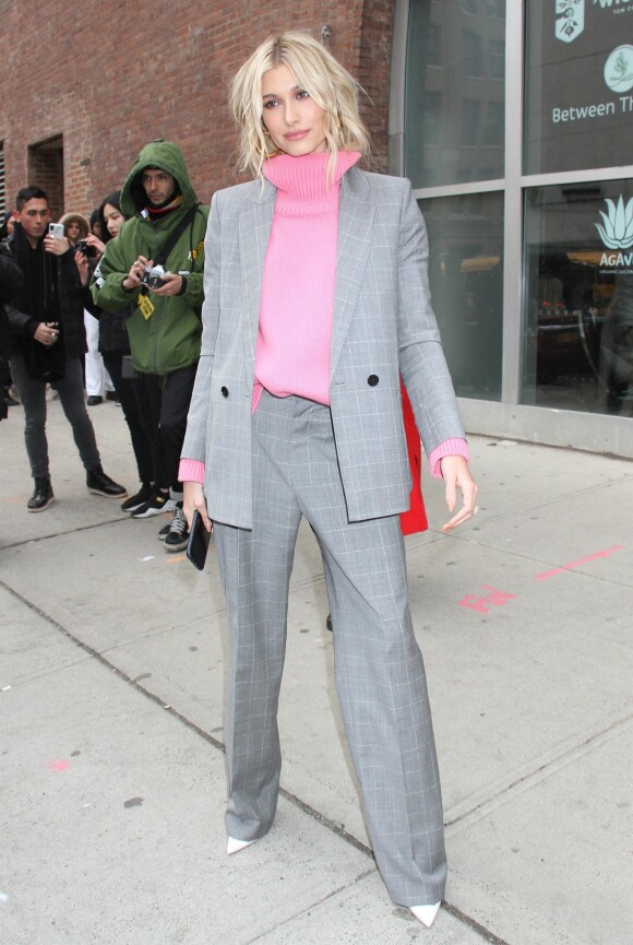 Hailey Baldwin Bieber au défilé de mode Zadig & Voltaire lors de la Fashion Week à New York, le 11 février 2019