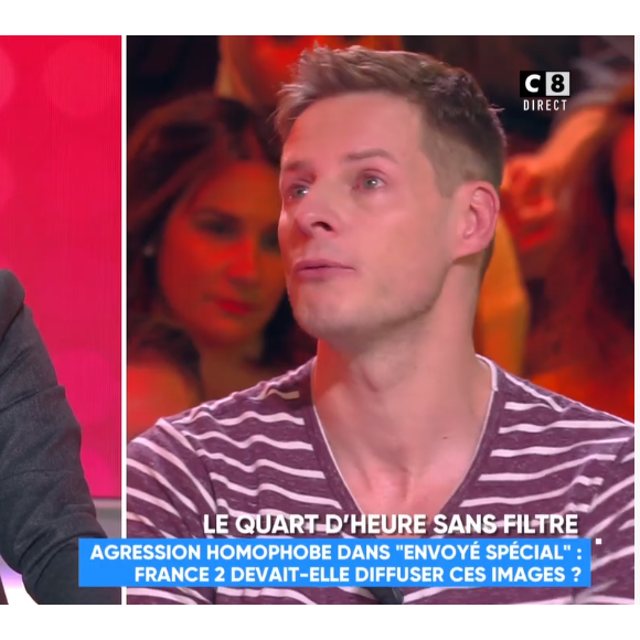 Matthieu Delormeau en larmes dans "TPMP", 13 février 2019, sur C8