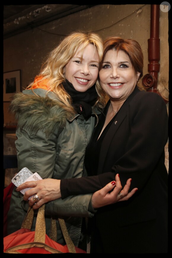 Exclusif - Romane Serda, Liane Foly lors du backstage de la 6ème édition de la "Nuit de la Déprime" au casino de Paris, France, le 11 février 2019. © Alain Guizard/Bestimage