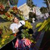 1ère bataille de Fleurs dans le cadre de la 135ème édtion du Carnaval de Nice le 16 février 2019. Le Carnaval de Nice "Roi du Cinéma" se déroulera du 16 février au 2 mars 2019. Le Carnaval de Nice est l'un des trois plus grands et plus prestigieux au Monde avec ceux de Rio et de Venise. © Bruno Bebert/Bestimage