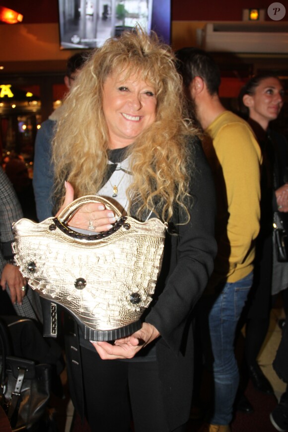 Semi-exclusif - Chantal Richard (Sloane) - Célébrités à l'after-party du spectacle de Thierry Wilson alias Zize pour le one man show "Zize dans la famille Mamma Mia" au Moulin à café à Paris, France, le 23 octobre 2017. © Philippe Baldini/Bestimage