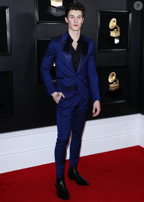 Shawn Mendes - Les célébrités posent lors du photocall de la soirée des GRAMMY Awards au Staples Center de Los Angeles le 10 février, 2019