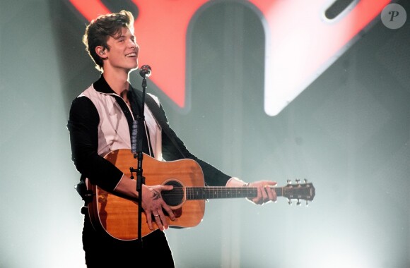 Shawn Mendes sur scène lors du "Z100's Jingle Ball 2018" à New York, le 7 décembre 2018.