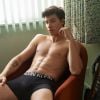 Shawn Mendes pose dans une campagne pour les boxers Calvin Klein.