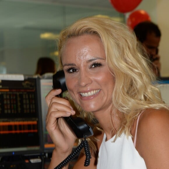 Elodie Gossuin-Lacherie (Miss France 2001) lors de la 14ème édition du Charity Day dans la salle des marchés de la société de courtage Aure BGC au profit des 7 associations participantes à Paris, France, le 11 septembre 2018. © Veeren/Bestimage