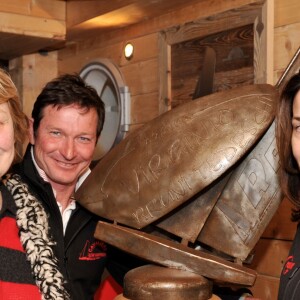 Marisa Bruni Tedesci et Isabelle Bezin, la femme de Virginio Bruni Tedesci, au 4e Trophée en l'honneur de son défunt époux à Cavalière, en 2012.