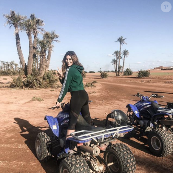 Rachel Legrain-Trapani à Marrakech avec sa copine Malika Ménard après sa rupture avec Benjamin Pavard, depuis le 19 février 2019.