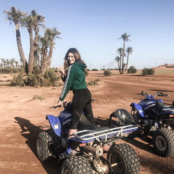 Rachel Legrain-Trapani à Marrakech avec sa copine Malika Ménard après sa rupture avec Benjamin Pavard, depuis le 19 février 2019.