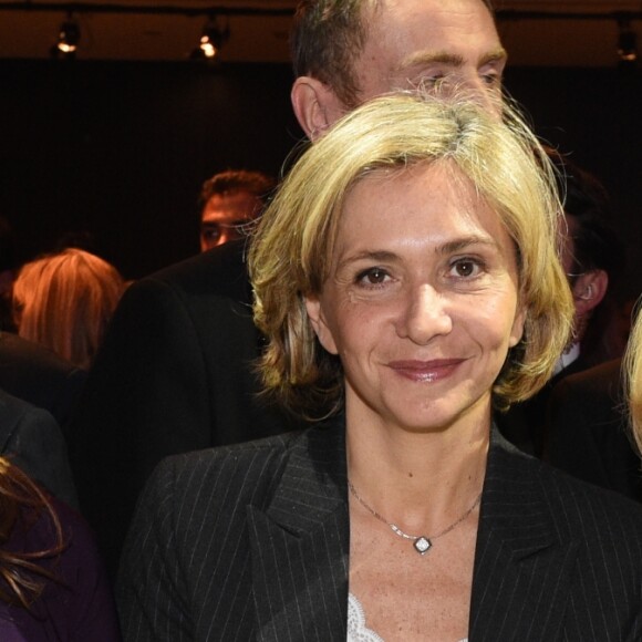 Aliza Bin Noun, Valérie Pécresse, présidente de la région Ile-de-France et la Première Dame Brigitte Macron lors du 34ème dîner du Conseil représentatif des institutions juives de France (CRIF) au Carrousel du Louvre à Paris, FRance, le 20 février 2019. © Erez Lichtfeld/Bestimage