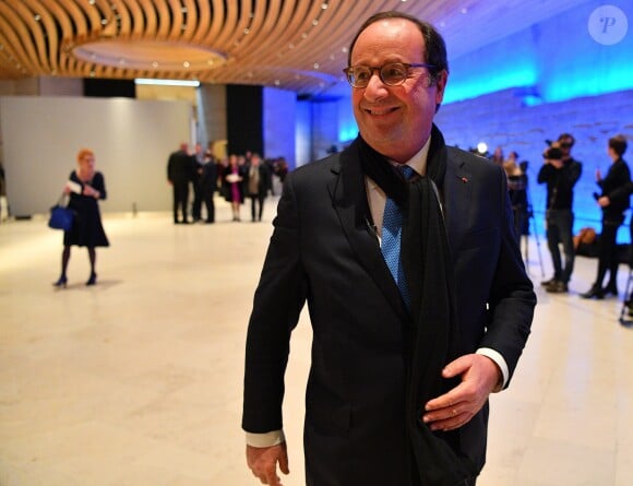 François Hollande lors du 34ème dîner du Conseil représentatif des institutions juives de France (CRIF) au Carrousel du Louvre à Paris, FRance, le 20 février 2019. © Christian Liewig/Pool/Bestimage