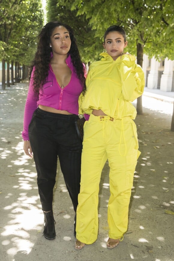 Jordyn Woods et Kylie Jenner - Arrivées au défilé de mode Homme printemps-été 2019 "Louis Vuitton" à Paris. Le 21 juin 2018 © Olivier Borde / Bestimage