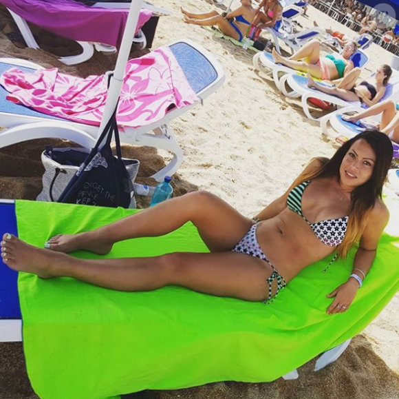 Claire de "Mariés au premier regard 3" en bikini à Lloret de Mar - Instagram, 31 juillet 2018