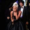 Andrew Wyatt, Lady Gaga, Mark Ronson, Anthony Rossomando et Mark Ronson - Backstage de la 91ème Cérémonie des Oscars au Dolby Theatre à Los Angeles. Le 24 février 2019 © AMPAS / Zuma Press / Bestimage