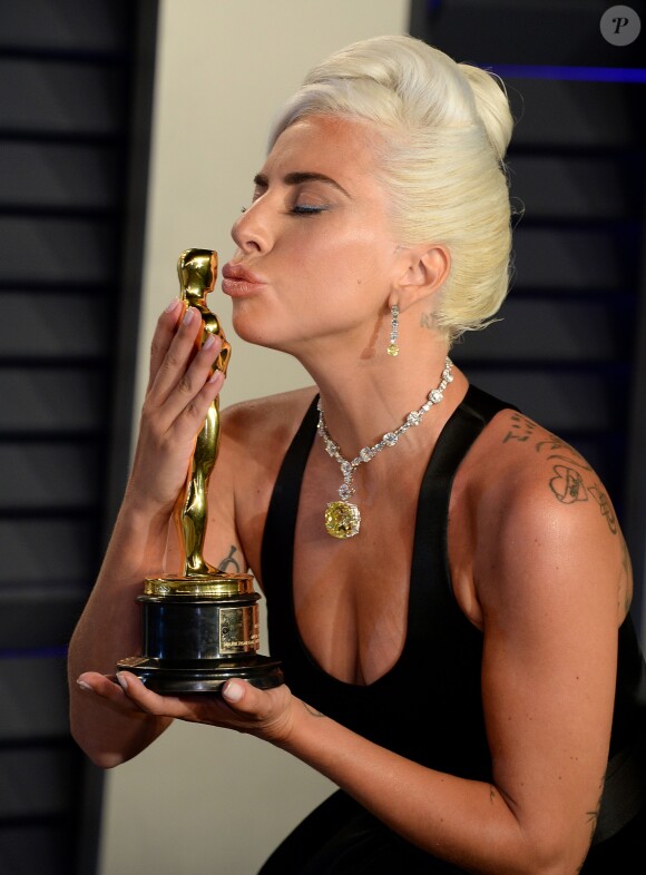 Lady Gaga à la soirée Vanity Fair Oscar Party à Los Angeles, le 24 février 2019.