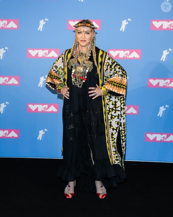 Madonna - Photocall des MTV Video Music Awards 2018 au Radio City Music Hall à New York, le 20 août 2018. © Mario Santoro/AdMedia via ZUMA Press/Bestimage
