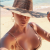 Marion Lefebvre, ex-candidate de "Top Chef" (M6) en 2017, dévoile ses courbes en bikini lors d'un voyage aux Seychelles en février 2019.