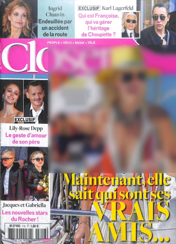 Couverture du magazine "Closer", numéro du 1er mars 2019.