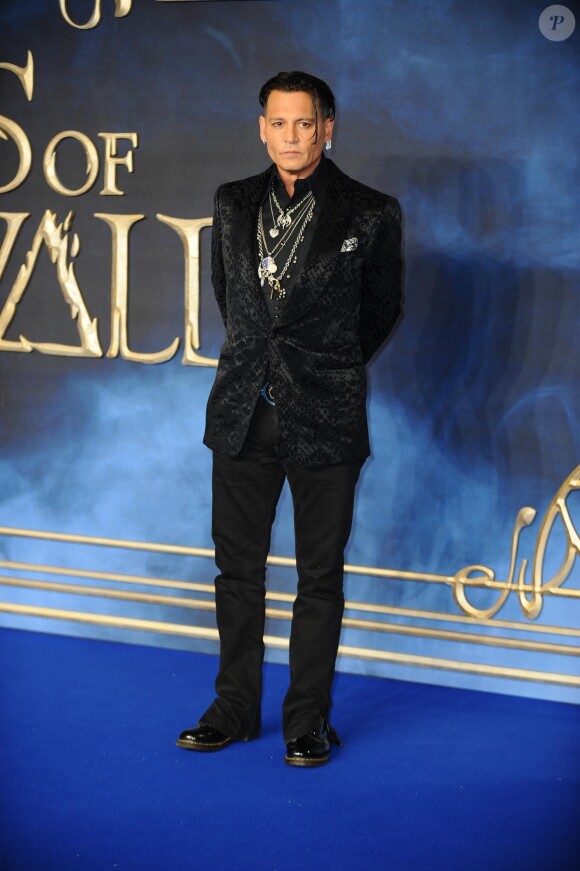 Johnny Depp - Avant-Première du film "Les Animaux fantastiques : Les Crimes de Grindelwald" au cinéma Cineworld Leicester Square à Londres, Royaume Uni, le 13 novembre 2018.
