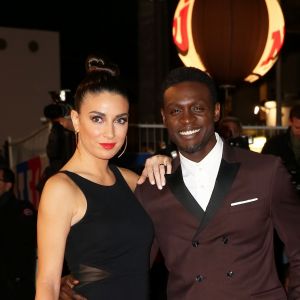 Corneille et sa femme Sofia de Medeiros Sofia de Medeiros - 16e édition des NRJ Music Awards à Cannes. Le 13 décembre 2014.