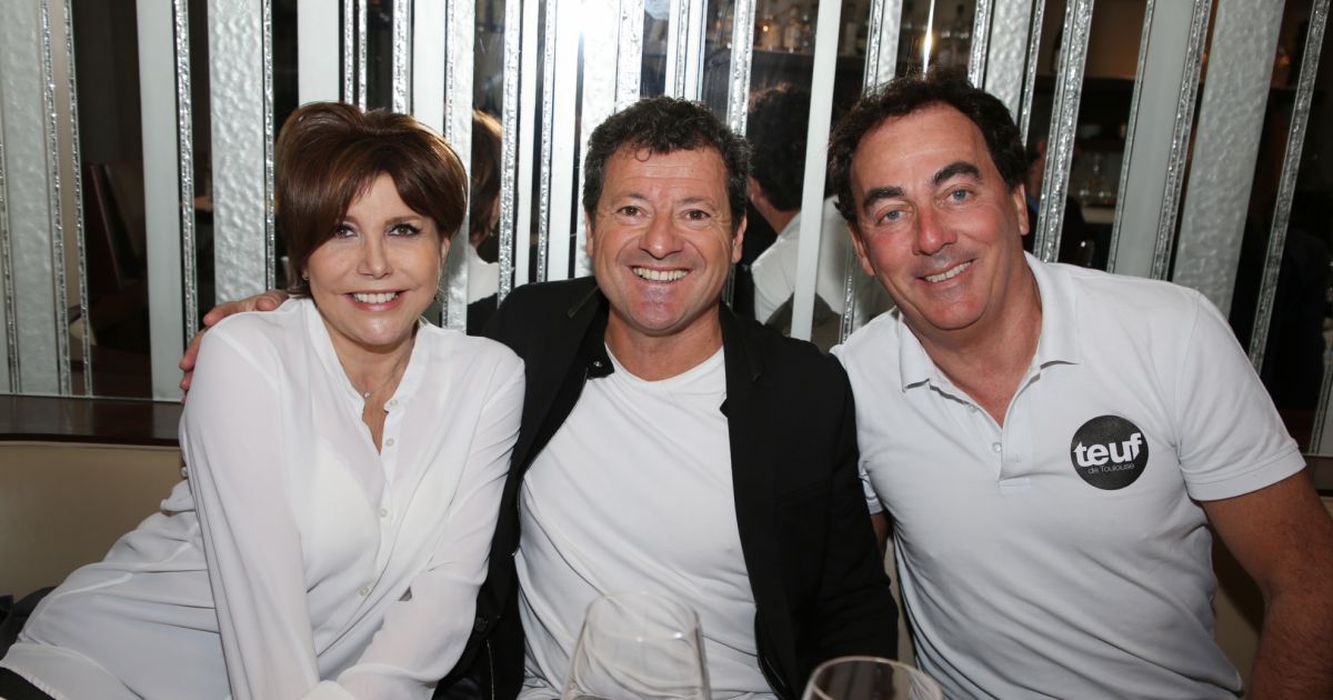 Photo De Francis Ginibre Et Sa Femme Exclusif - Liane Foly entre Eric Carrière et Francis Ginibre lors du