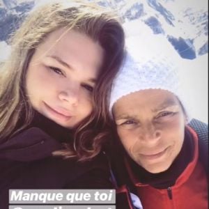 Camille Gottlieb pose avec sa maman Stéphanie de Monaco, le 3 mars 2019. Instagram.