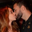Exclusif - Nabilla Benattia et Thomas Vergara s'embrassent lors d'une soirée privée à la Villa des Amandiers lors du 71ème Festival International de Cannes le 14 mai 2018. © Rachid Bellak/Bestimage