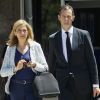 Cristina d'Espagne et Iñaki Urdangarin au tribunal de Palma de Majorque le 22 juin 2016 dans le cadre du procès Noos.