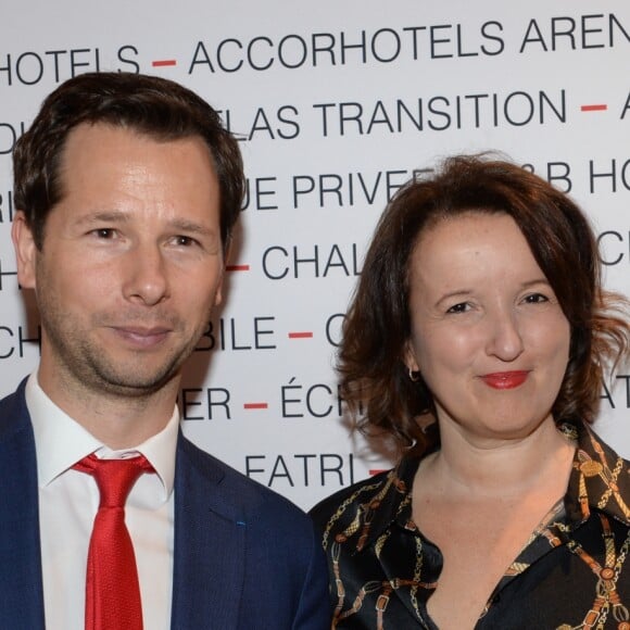 Harold Parisot (Président du Chinese Business Club) et Anne Roumanoff - Déjeuner "Chinese Business Club" au Pavillon Gabriel à Paris, à l'occasion de la journée des droits des femmes, le 8 mars 2019 © Rachid Bellak / Bestimage