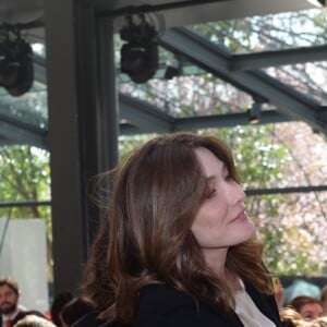 Exclusif - Carla Bruni-Sarkozy, invitée d'honneur - Déjeuner "Chinese Business Club" au Pavillon Gabriel à Paris, à l'occasion de la journée des droits des femmes, le 8 mars 2019 © Rachid Bellak / Bestimage