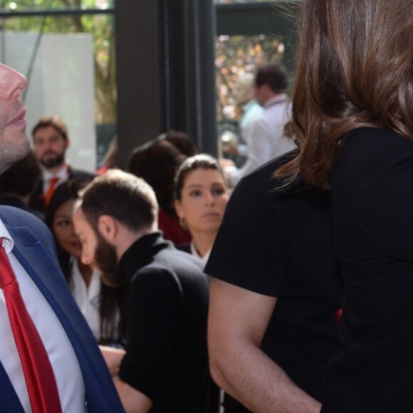 Exclusif - Carla Bruni-Sarkozy, invitée d'honneur - Déjeuner "Chinese Business Club" au Pavillon Gabriel à Paris, à l'occasion de la journée des droits des femmes, le 8 mars 2019 © Rachid Bellak / Bestimage