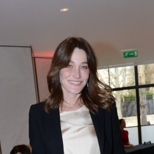 Exclusif - Carla Bruni-Sarkozy, invitée d'honneur - Déjeuner "Chinese Business Club" au Pavillon Gabriel à Paris, à l'occasion de la journée des droits des femmes, le 8 mars 2019 © Rachid Bellak / Bestimage