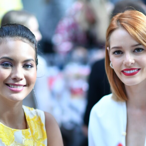 Exclusif - Vaimalama Chaves, Miss France 2019, et Maëva Coucke - Déjeuner "Chinese Business Club" au Pavillon Gabriel à Paris, à l'occasion de la journée des droits des femmes, le 8 mars 2019 © Rachid Bellak / Bestimage