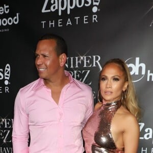 Alex Rodriguez et sa compagne Jennifer Lopez à la soirée J. Lopez: All I Have au Mr. Chow Caesars Palace à Las Vegas, le 29 septembre 2018.
