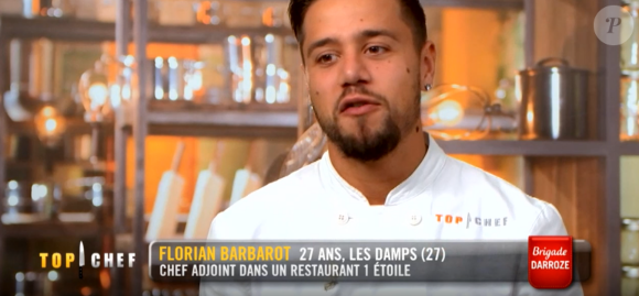 Florian dans "Top Chef" saison 10, le 13 mars 2019 sur M6.
