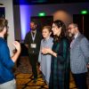La princesse Mary de Danemark s'initie à la réalité virtuelle le 11 mars 2019 à Austin au Texas lors du salon South by Southwest, dans le cadre d'une mission économique de trois jours axée notamment sur le développement durable, la gastronomie, la mode et le design.