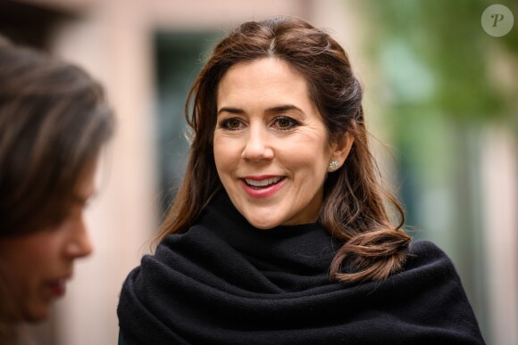 La princesse Mary de Danemark en visite le 11 mars 2019 aux Etats-Unis à Austin, au Texas, dans le cadre d'une mission économique de trois jours axée notamment sur le développement durable, la gastronomie, la mode et le design.