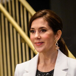 La princesse Mary de Danemark en visite le 11 mars 2019 aux Etats-Unis à Austin, au Texas, dans le cadre d'une mission économique de trois jours axée notamment sur le développement durable, la gastronomie, la mode et le design.