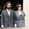 Monica Bellucci et son compagnon Nicolas Lefebvre - Sorties du défilé de mode Prêt-à-Porter automne-hiver 2019/2020 "Chanel" à Paris. Le 5 mars 2019 © CVS-Veeren/Bestimage