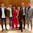 Zinédine Zidane en famille pour fêter Noël à Dubaï. Instagram, le 24 décembre 2018.