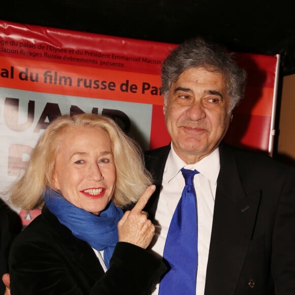 Exclusif - Brigitte Fossey et son mari Yves Samama - Cérémonie d'ouverture du Festival du film Russe au cinéma Balzac à Paris. Le 11 mars 2019 © Denis Guignebourg / Bestimage