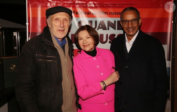 Exclusif - Rufus, Macha Méril et Abderrahmane Sissako - Cérémonie d'ouverture du Festival du film Russe au cinéma Balzac à Paris. Le 11 mars 2019 © Denis Guignebourg / Bestimage