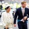 Meghan Markle, duchesse de Sussex (enceinte) et le prince Harry, duc de Sussex - Arrivée de la famille royale britannique à la messe en l'honneur de la journée du Commonwealth à l'abbaye de Westminster à Londres, le 11 mars 2019. 11 March 2019.