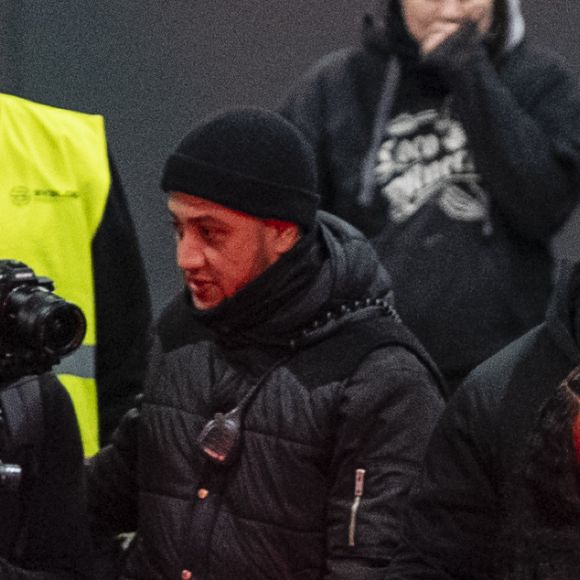 Exclusif - Nicki Minaj et son compagnon Kenneth "Zoo" Petty quittent l'AccorHotels Arena. Paris, le 7 mars 2019.