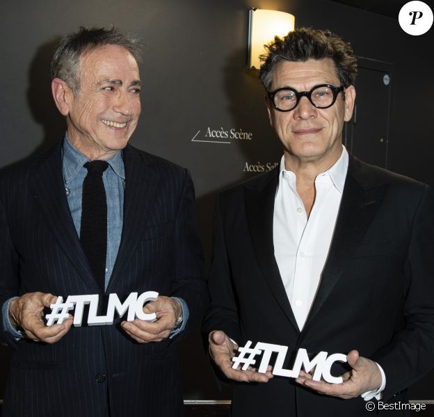 Exclusif - Alain Chamfort et Marc Lavoine à Paris, le 13 mars 2019.