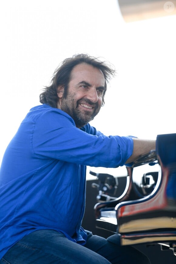 André Manoukian à Juan-les-Pins, le 14 juillet 2018.