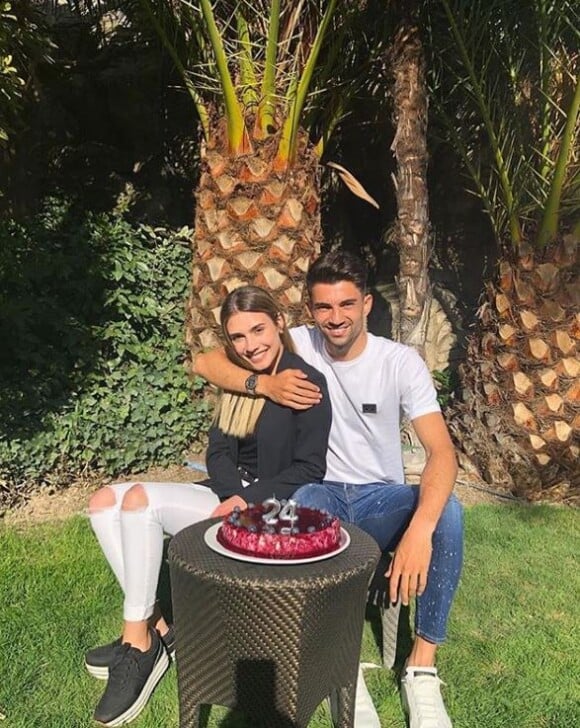 Enzo Zidane a fêté ses 24 ans avec sa compagne Karen Gonçalves. Instagram, le 24 mars 2019.