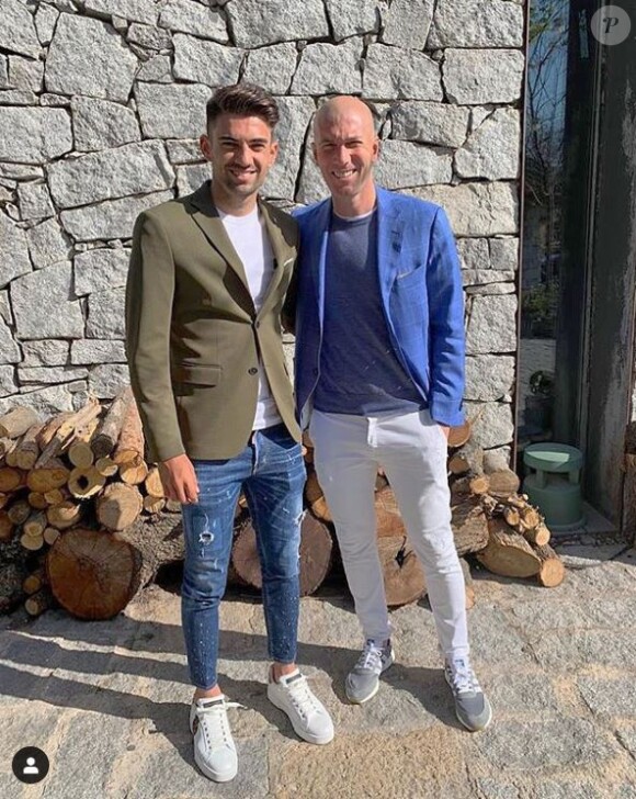 Enzo Zidane a fêté ses 24 ans avec son père Zinédine Zidane. Instagram, le 24 mars 2019.