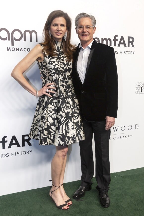 Kyle MacLachlan et sa femme Desiree Gruber - People au 5ème "amfAR Gala" à l'hôtel Rosewood Tsim Sha Tsui à Hong Kong. Le 25 mars 2019